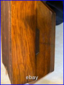 Antique Seth Thomas Oak Long Drop Case