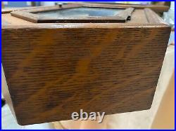 Antique Seth Thomas Oak Long Drop Case