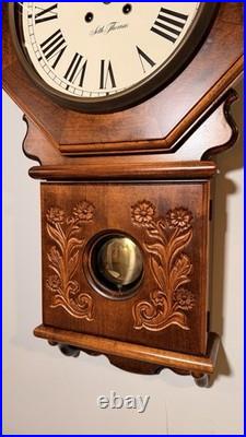 Antique Seth Thomas Octagon Wall Clock Bim Bam Chime Brand New Hermle Mvmt