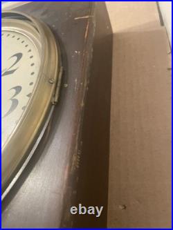 Antique Seth Thomas Office No. 1 Mahogany Wall Clock C. 1921 Square Gallery