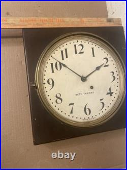 Antique Seth Thomas Office No. 1 Mahogany Wall Clock C. 1921 Square Gallery