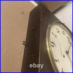 Antique Seth Thomas Office No. 1 Mahogany Wall Clock C. 1921 Square Gallery