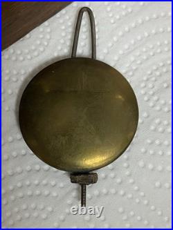 Antique Seth Thomas Ogee Mantel Clock Working Strike Reverse Bird Glass Key USA