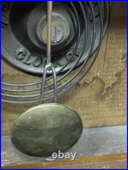 Antique Seth Thomas Ogee Mantel Clock Working Strike Reverse Bird Glass Key USA