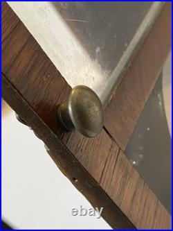 Antique Seth Thomas Ogee Mantel Clock Working Strike Reverse Bird Glass Key USA