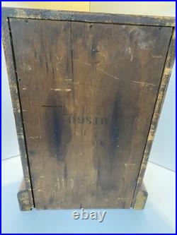 Antique Seth Thomas Ogee Mantel Clock Working Strike Reverse Bird Glass Key USA