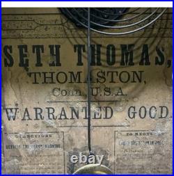 Antique Seth Thomas Ogee Shelf Clock 30 Hour Time Working