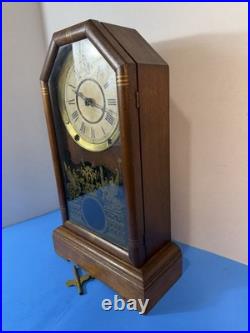 Antique Seth Thomas Omaha mantel clock, produced in the late 19th century
