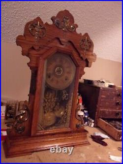 Antique Seth Thomas Ornate Mantel Clock with Alarm & Full Strike