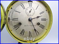 Antique Seth Thomas Outside Ships Bell Clock