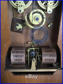 Antique Seth Thomas Parlor Calendar No 11-1876 Antique Clock In Great Condition