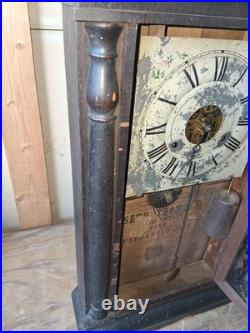 Antique Seth Thomas Parlor Clock for Parts or Repair Vintage Rare Old