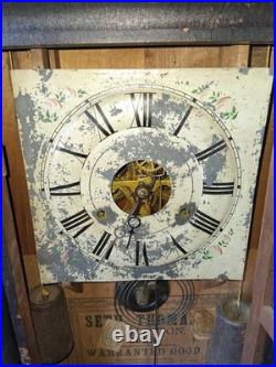 Antique Seth Thomas Parlor Clock for Parts or Repair Vintage Rare Old