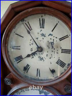 Antique Seth Thomas Parlor Double Faced Calenders Clock 1884