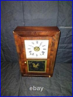 Antique Seth Thomas Parlor Kitchen Mantle Clock With Chime Works