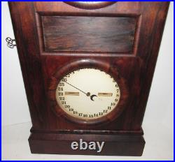 Antique Seth Thomas Parlor No. 1 Double Dial Calendar Clock 8-Day Weights Driven