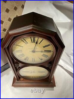 Antique Seth Thomas Parlor No. 5 Double Dial Calendar Clock