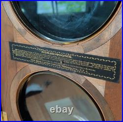 Antique Seth Thomas Patent 1876 Double Dial Office Clock Clean Condition + Key