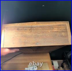 Antique Seth Thomas Patent 1876 Double Dial Office Clock Clean Condition + Key