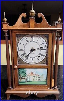 Antique Seth Thomas Pillar and Scroll Mantle Clock, Mount Vernon Working