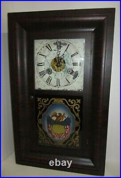 Antique Seth Thomas Plymouth, Conn. USA Weights Driven Ogee Clock 30-Hour