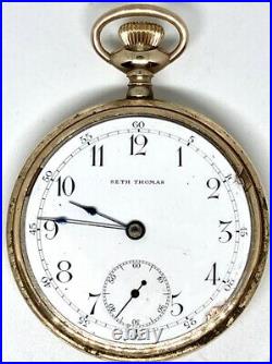 Antique Seth Thomas Pocket Watch Gr36 18S 7J PW PS Early 1900's Runs well