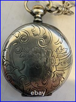 Antique Seth Thomas Pocket Watch Grade 35 7J Lever Set Runs 48g with Chain