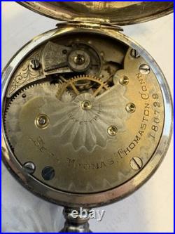 Antique Seth Thomas Pocket Watch Grade 35 7J Lever Set Runs 48g with Chain
