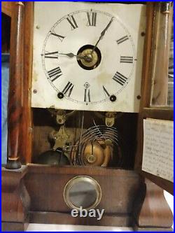 Antique Seth Thomas Porthole Mantle Shelf Clock with alarm