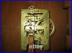 Antique Seth Thomas Queen Anne Time Piece Wall Regulator Clock 8-day