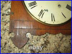 Antique Seth Thomas Queen Anne Time Wall Regulator Clock 8-day