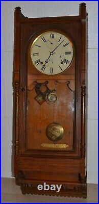 Antique Seth Thomas Queen Anne Wall Regulator Clock