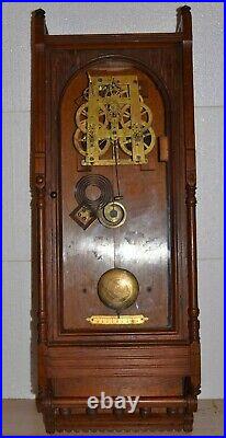 Antique Seth Thomas Queen Anne Wall Regulator Clock