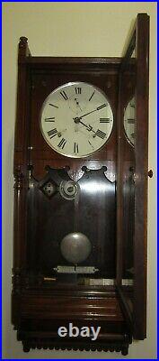 Antique Seth Thomas Queen Anne Wall Regulator Clock 8-Day, Time/Strike