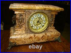 Antique Seth Thomas Rare PATMOS Adamantine Mantle Clock