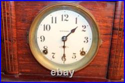 Antique Seth Thomas Red Adamantine 8 Day Mantle Clock Early 1900's RUNS