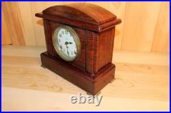Antique Seth Thomas Red Adamantine 8 Day Mantle Clock Early 1900's RUNS