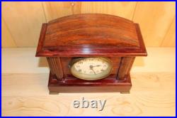 Antique Seth Thomas Red Adamantine 8 Day Mantle Clock Early 1900's RUNS