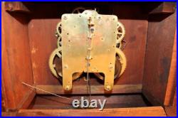 Antique Seth Thomas Red Adamantine 8 Day Mantle Clock Early 1900's RUNS