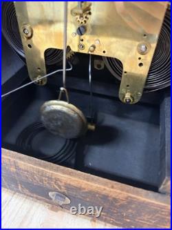 Antique Seth Thomas Red Adamantine 8 Day Mantle Clock Early 1900's Runs