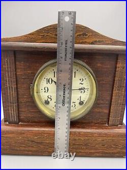 Antique Seth Thomas Red Adamantine 8 Day Mantle Clock /Works