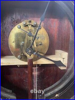 Antique Seth Thomas Regulator #2 Oak Case Working Clock