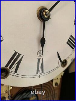 Antique Seth Thomas Reverse Painted 8 Day Mantel Clock. Circa post 1864