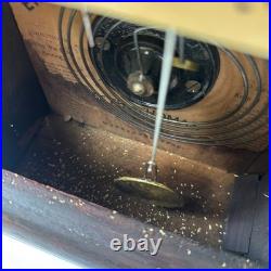 Antique Seth Thomas Reverse Painted Mantle Clock with Bird