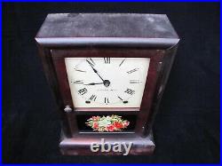 Antique Seth Thomas Reverse Print Mantel Clock