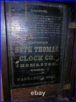 Antique-Seth Thomas-Rosewood-#1 Regulator Clock/Parts-Ca. 1870-#E819