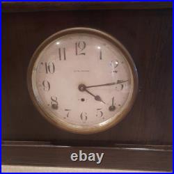 Antique Seth Thomas Rosewood Adamantine 8 Day Mantle Clock withKey Untested