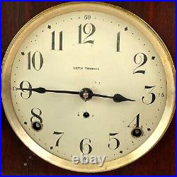 Antique Seth Thomas Rosewood Adamantine Mantle Clock 1916 Key Pendulum works
