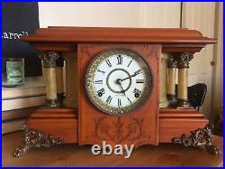Antique Seth Thomas Rosewood Mantel Clock c1880, Running, Repaired March 2017
