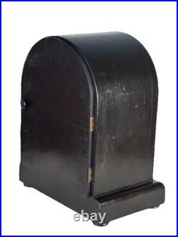 Antique Seth Thomas Round Top Mantle Clock Chime Beehive Fully Serviced